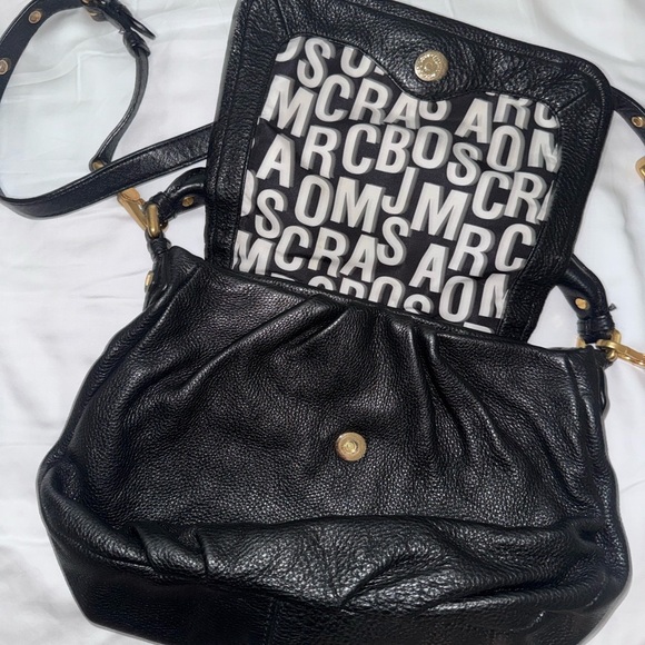 Marc Jacobs Black Leather Shoulder Bag- Classic Q Lil Utika - Picture 3 of 7